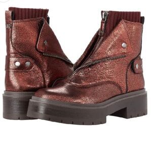 New Sam Edelman Linds Bordeaux Zip Boots